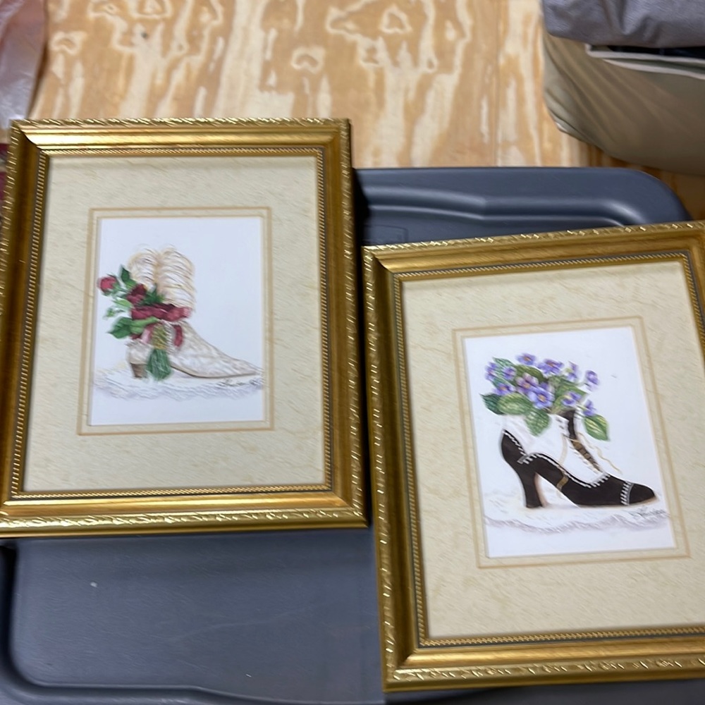 Two shoe prints